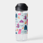 Gelukkig Ramadan-patroon Waterfles (Achterkant)