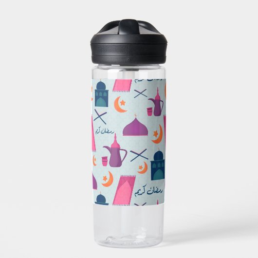 Gelukkig Ramadan-patroon Waterfles (Voorkant)