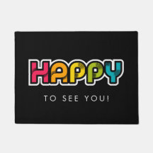 Gelukkig regenboogkleurig woord