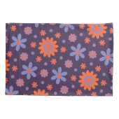 Gelukkig Retro Bloemen Cute 70s Hippie Madeliefje  Kussensloop (Achterkant)