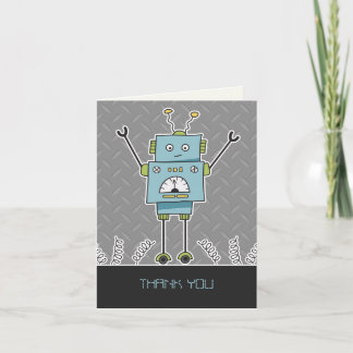 Gelukkig Robot & Veren Dank U Kaart