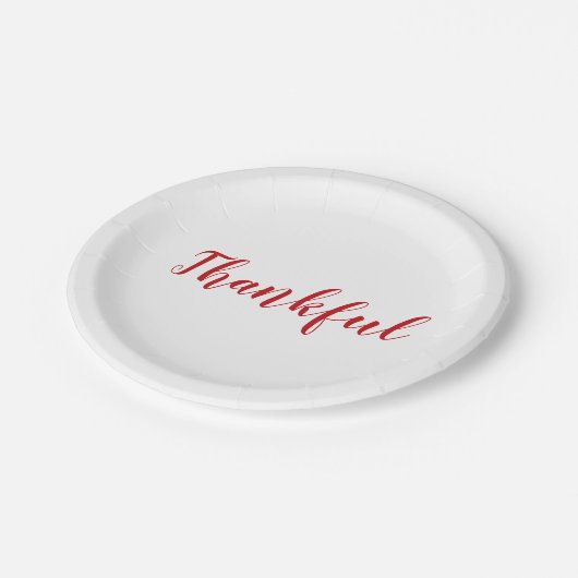 Gelukkig rode en witte manuscript schattige Thanks Papieren Bordje (Gekanteld)