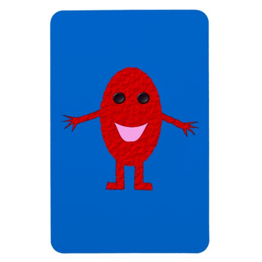Gelukkig Rode Premium Magneet (Verticaal)