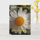 Gelukkig Roerend Moederdag, Kaart (Gele Bloem)