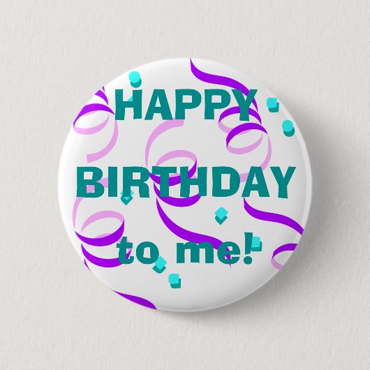 Gelukkig! Ronde Button 5,7 Cm (Voorkant)