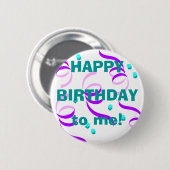 Gelukkig! Ronde Button 5,7 Cm (Voorkant /achterkant)