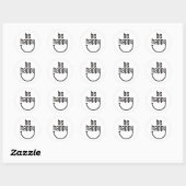 gelukkig ronde sticker (Vel)