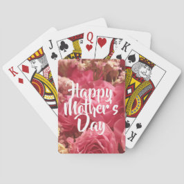 Gelukkig Roos op moederdag Pokerkaarten