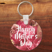 Gelukkig Roos op moederdag Sleutelhanger (Voorkant)