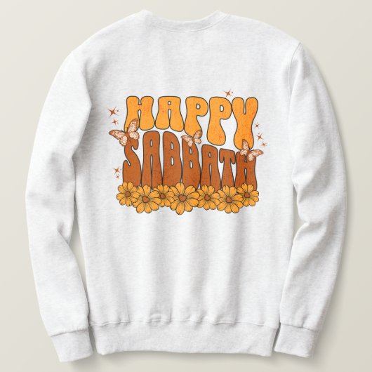 Gelukkig Sabbat Dames Sweatshirt (Design achterkant)