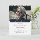 Gelukkig samen | Foto bruids douche uitnodiging (Staand voorkant)
