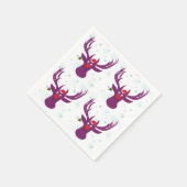 Gelukkig Santa Herten Nieuwjaar Papieren servetten (Hoek)