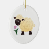 Gelukkig Schaap Keramisch Ornament (Rechts)