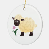 Gelukkig Schaap Keramisch Ornament (Links)