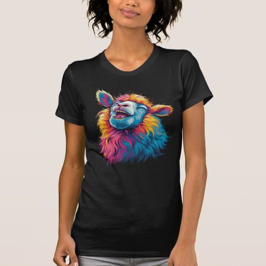 Gelukkig Schaap - Onbevlekte Vrolijke Geest T-shirt (Voorkant)