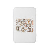 Gelukkig Schattige Puppies Pattern Badmat (Voorkant Verticaal)