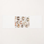 Gelukkig Schattige Puppies Pattern Yogamat (Voorkant (horizontaal))