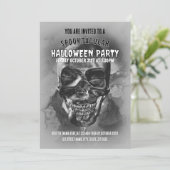 Gelukkig schedel. Halloweenfeest. Kaart (Staand voorkant)