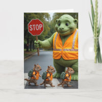 Gelukkig schooljaar Crossing Guard
