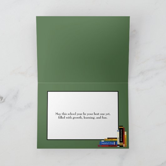 Gelukkig schooljaar kaart (Binnen)