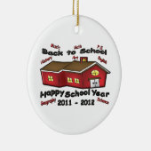 Gelukkig schooljaar keramisch ornament (Rechts)