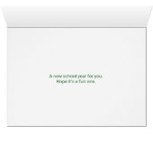 Gelukkig schooljaar op groen bord (Binnen Horizontaal (Onder))