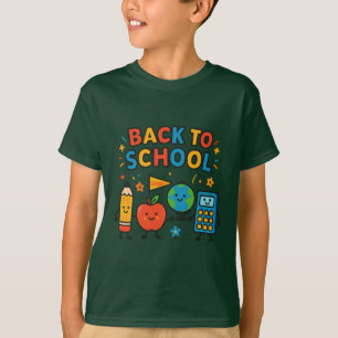 Gelukkig schoolsquadron – Terug naar school vibes T-shirt