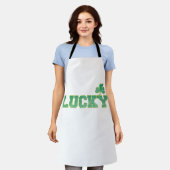 Gelukkig. Schort (Gedragen)