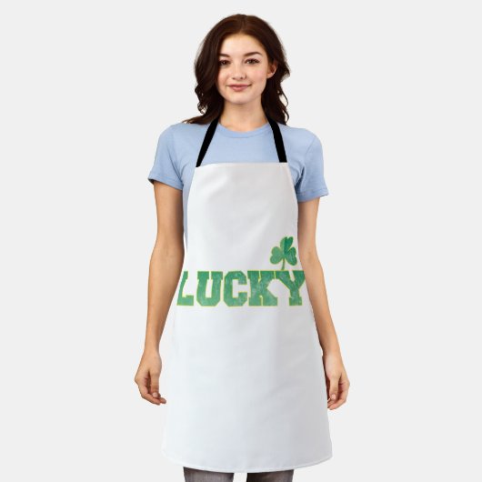 Gelukkig. Schort (Gedragen)