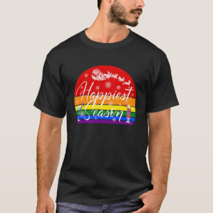 Gelukkig seizoen LGBTQ-Mannen van lesbische homose T-shirt