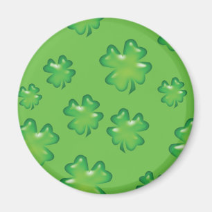 gelukkig shamrock Irish four-leaf clover St. Patri Magneet