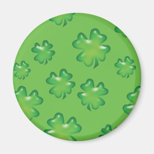 gelukkig shamrock Irish four-leaf clover St. Patri Magneet (Voorkant)