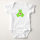 gelukkig shamrock Irish four-leaf clover St. Patri Romper (Voorkant)