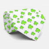 gelukkig shamrock Irish four-leaf clover St. Patri Stropdas (Opgerold)