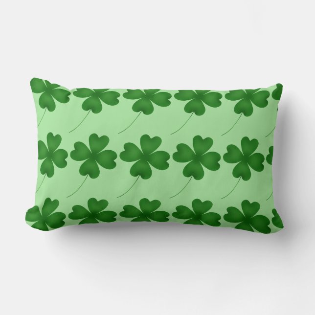 Gelukkig shamrock patroon kussen (Voorkant)