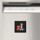 Gelukkig Sheepadoodle Kerstverlichting Hond Moeder Magneet (Insitu (Vaatwasser))
