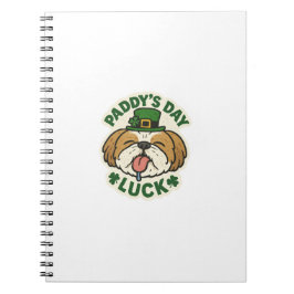Gelukkig Shih Tzu St.Patrick's Day Notitieboek