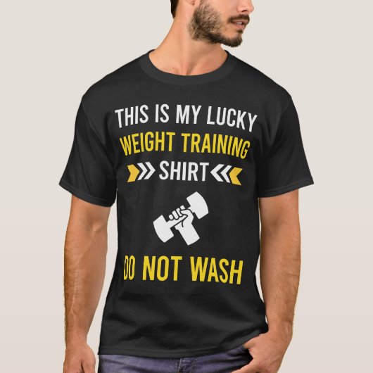 Gelukkig shirt krachttraining (Voorkant)
