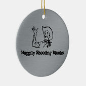 Gelukkig Shootbanken Keramisch Ornament (Rechts)