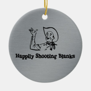 Gelukkig Shootbanken Keramisch Ornament