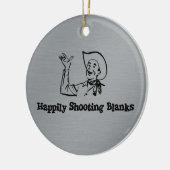 Gelukkig Shootbanken Keramisch Ornament (Links)