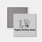 Gelukkig Shootbanken Magneet (Voorkant / Achterkant)