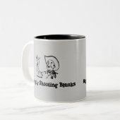 Gelukkig Shootbanken Tweekleurige Koffiemok (Voorkant links)