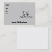 Gelukkig Shootbanken Visitekaartje (Voorkant / Achterkant)