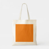Gelukkig Sinaasappel Wit Tote Bag (Achterkant)