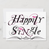 Gelukkig Single Kaart (Voorkant)