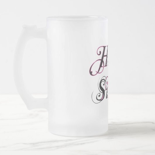 Gelukkig Single Matglas Bierpul (Links)