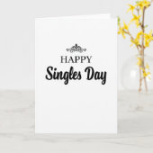 Gelukkig Singles Day Kaart (Gele Bloem)