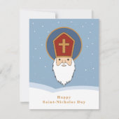 Gelukkig Sinterklaas Wenskaart Feestdagenkaart (Voorkant)