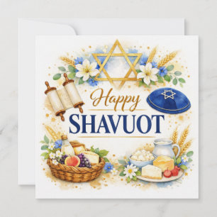 Gelukkig Sjavuot Joods Vakantiebord, Judaica Decor